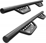 Toyota 4Runner 2025-2026 Black Nerf Bars Round Tube Toyota 4Runner 2025-2026 Black Nerf Bars Round Tube