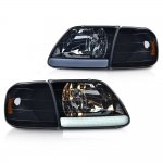 Ford F150 1997-2003 Black Smoked Euro Headlights and Corner Lights Ford F150 1997-2003 Black Smoked Euro Headlights and Corner Lights