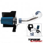 2007 Chevy Silverado Aluminum Cold Air Intake System with Blue Air Filter