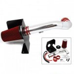 2011 Chevy Avalanche Aluminum Cold Air Intake System with Red Air Filter