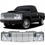 1995 Chevy 1500 Pickup Chrome Billet Grille and Headlight Conversion Kit