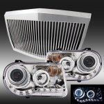 2010 Chrysler 300C Chrome Phantom Grille and Halo Projector Headlights