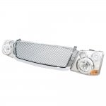 2006 Chevy Avalanche Chrome Mesh Grille and Headlight Conversion Kit