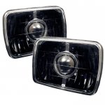 1996 Isuzu Pickup Black Sealed Beam Projector Headlight Conversion