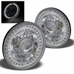 1976 Pontiac Firebird White LED Sealed Beam Projector Headlight Conversion