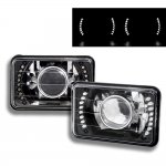 1991 Mitsubishi Eclipse LED Black Sealed Beam Projector Headlight Conversion