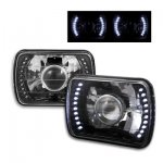 1982 Chevy C10 Pickup LED Black Sealed Beam Projector Headlight Conversion
