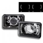 1986 VW Scirocco LED Black Sealed Beam Projector Headlight Conversion