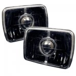 1981 Plymouth Reliant Black Sealed Beam Projector Headlight Conversion