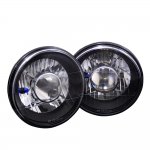 Ford F250 1969-1979 Black Chrome Sealed Beam Projector Headlight Conversion