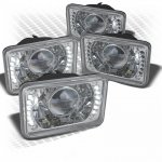 1985 Pontiac Grand Prix LED Sealed Beam Projector Headlight Conversion Low and High Beams