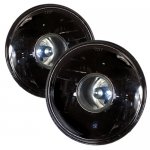 Dodge Ram Van 1985-1987 Black Projector Style Sealed Beam Headlight Conversion