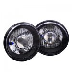 1973 Plymouth Duster Black Chrome Sealed Beam Projector Headlight Conversion
