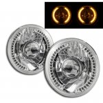 1986 Isuzu Trooper Sealed Beam Projector Headlight Conversion Amber LED