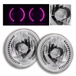 1972 Pontiac Ventura Purple LED Sealed Beam Headlight Conversion