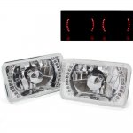 1982 Chevy Celebrity Red LED Sealed Beam Headlight Conversion