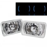 1982 VW Jetta Blue LED Sealed Beam Headlight Conversion