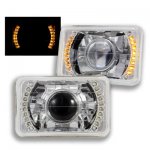 1990 Toyota Land Cruiser Amber LED Sealed Beam Projector Headlight Conversion