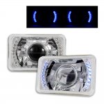 1997 GMC Jimmy Blue LED Sealed Beam Projector Headlight Conversion