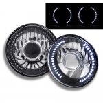 1977 Ford F350 7 Inch LED Black Chrome Sealed Beam Projector Headlight Conversion