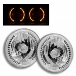 2003 Hummer H1 Sealed Beam Headlight Conversion Amber LED