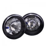 Dodge Pickup Truck 1969-1979 Black Chrome Sealed Beam Projector Headlight Conversion