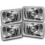 1988 GMC Suburban 4 Inch Sealed Beam Headlight Conversion Low and High Beams