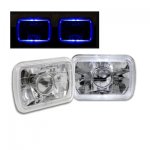 1983 GMC Suburban Blue Halo Sealed Beam Projector Headlight Conversion