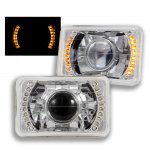 1985 Mazda 626 Amber LED Sealed Beam Projector Headlight Conversion