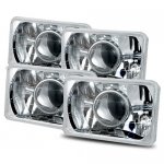 1984 Chevy Celebrity 4 Inch Sealed Beam Projector Headlight Conversion Low and High Beams