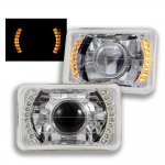 1980 Ford Mustang Amber LED Sealed Beam Projector Headlight Conversion