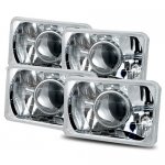 Pontiac Grand AM 1985-1989 4 Inch Sealed Beam Projector Headlight Conversion Low and High Beams