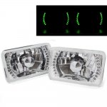 1986 Dodge Charger Green LED Sealed Beam Headlight Conversion