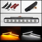 Clear LED DRL Daytime Running Lights with Amber Signal