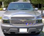 2003 Chevy Avalanche Polished Aluminum Vertical Billet Grille Insert