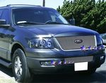 2003 Ford Expedition Polished Aluminum Vertical Billet Grille Insert