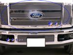 2010 Ford F550 Super Duty Polished Aluminum Billet Grille Insert