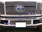 Ford F350 Super Duty 2008-2010 Polished Aluminum Lower Bumper Billet Grille Insert