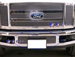 2008 Ford F250 Super Duty Polished Aluminum Lower Bumper Billet Grille Insert