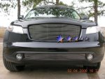 2004 Infiniti FX35 Aluminum Lower Bumper Billet Grille Insert