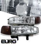 1992 Honda Accord Clear Euro Headlights and Smoked Corner Lights Set