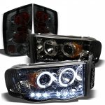 2003 Dodge Ram 2500 Smoked Halo Projector Headlights and Tail Lights