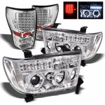 2009 Toyota Tundra Chrome Projector Headlights and LED Tail Lights