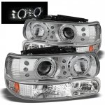 2004 Chevy Tahoe Chrome Halo Projector Headlights and Bumper Lights