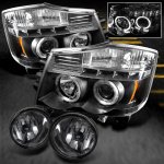 2008 Nissan Titan Black Projector Headlights and Smoked Fog Lights