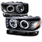 2004 GMC Sierra 3500 Black Halo Projector Headlights and Bumper Lights