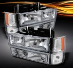 1995 Chevy Silverado Clear Euro Headlights and Bumper Lights