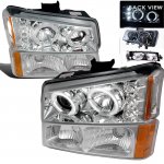 Chevy Silverado 3500 2003-2006 Clear Projector Headlights and Bumper Lights