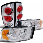 2004 Dodge Ram 3500 Chrome Headlights and Tail Lights