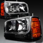 1999 GMC Yukon Denali Black Headlights and Corner Lights